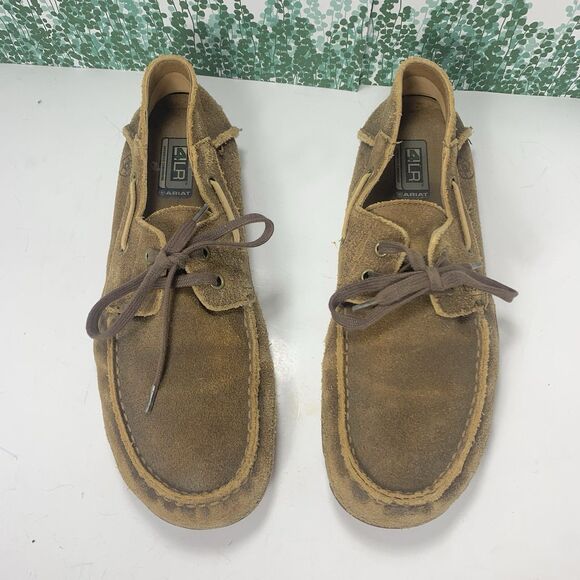 Ariat Gleeson Distressed Leather Tie Mens’s Loafers Size 10.5 US Or 44 EU